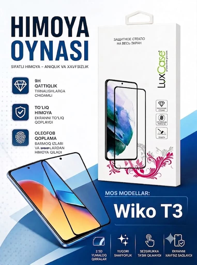 Wiko T3 uchun Himoya Oynasi